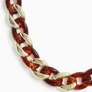 J. CREW Factory Tortoise Chain Link Necklace